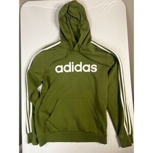 Green Adidas Sweatshirt Athletic Soft Shell Mens Size M